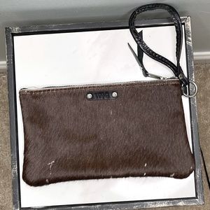 WILD GOOSE Handmade Cowhide Wristlet NWOT